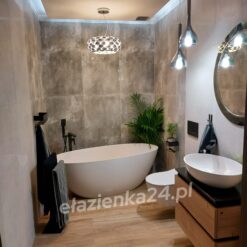 Wanna Marmorin Wika biały połysk – realizacja u Pani Dominiki ełazienka24.pl