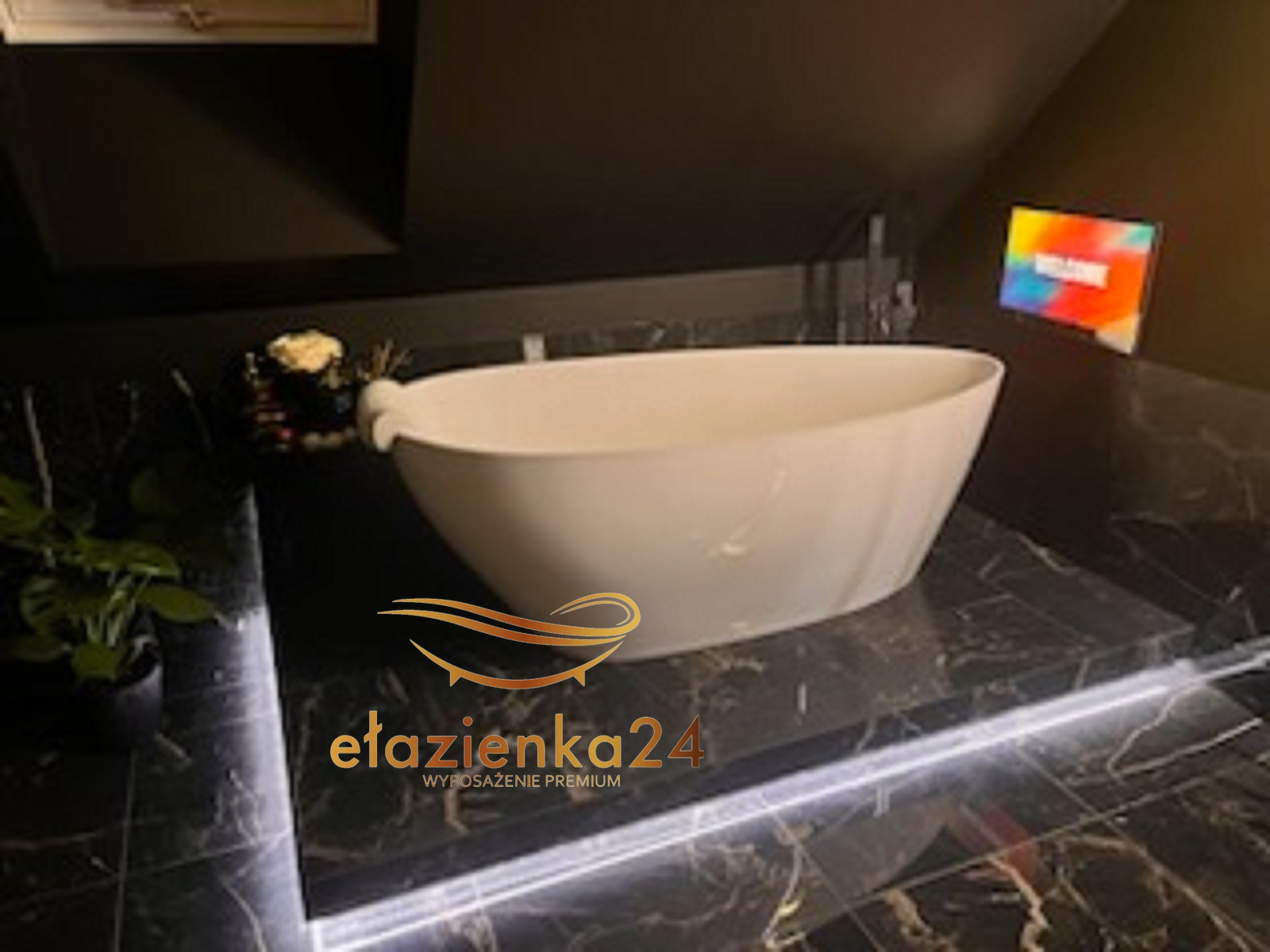 Besco Goya Matt 160 x 70 + klik klak chrom - obrazek 2