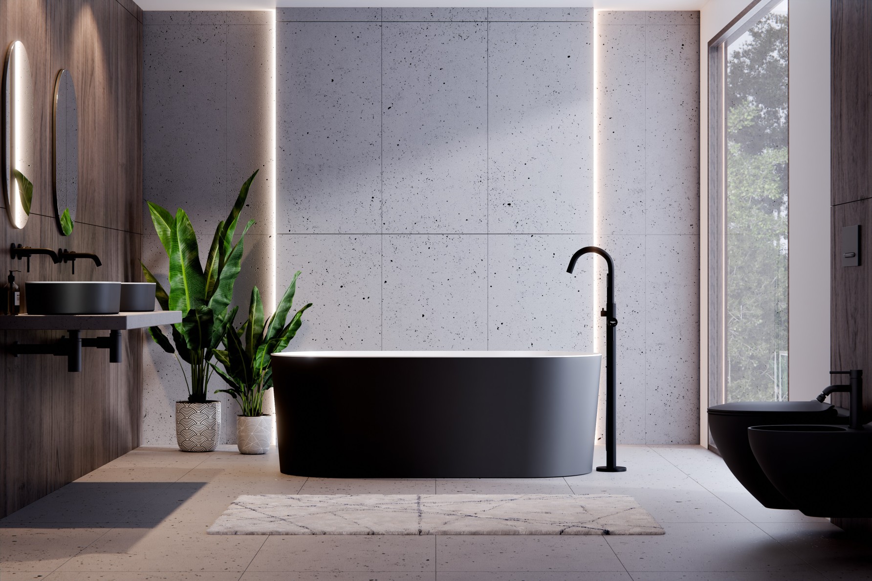 Besco Lova 160 x 74 + klik klak chrom