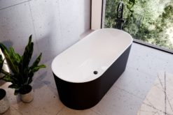 Besco Lova Black&White 160 x 74 + klik klak chrom