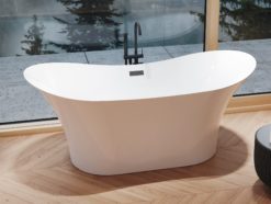 Besco Amber 170 x 80 + klik klak z przelewem chrom