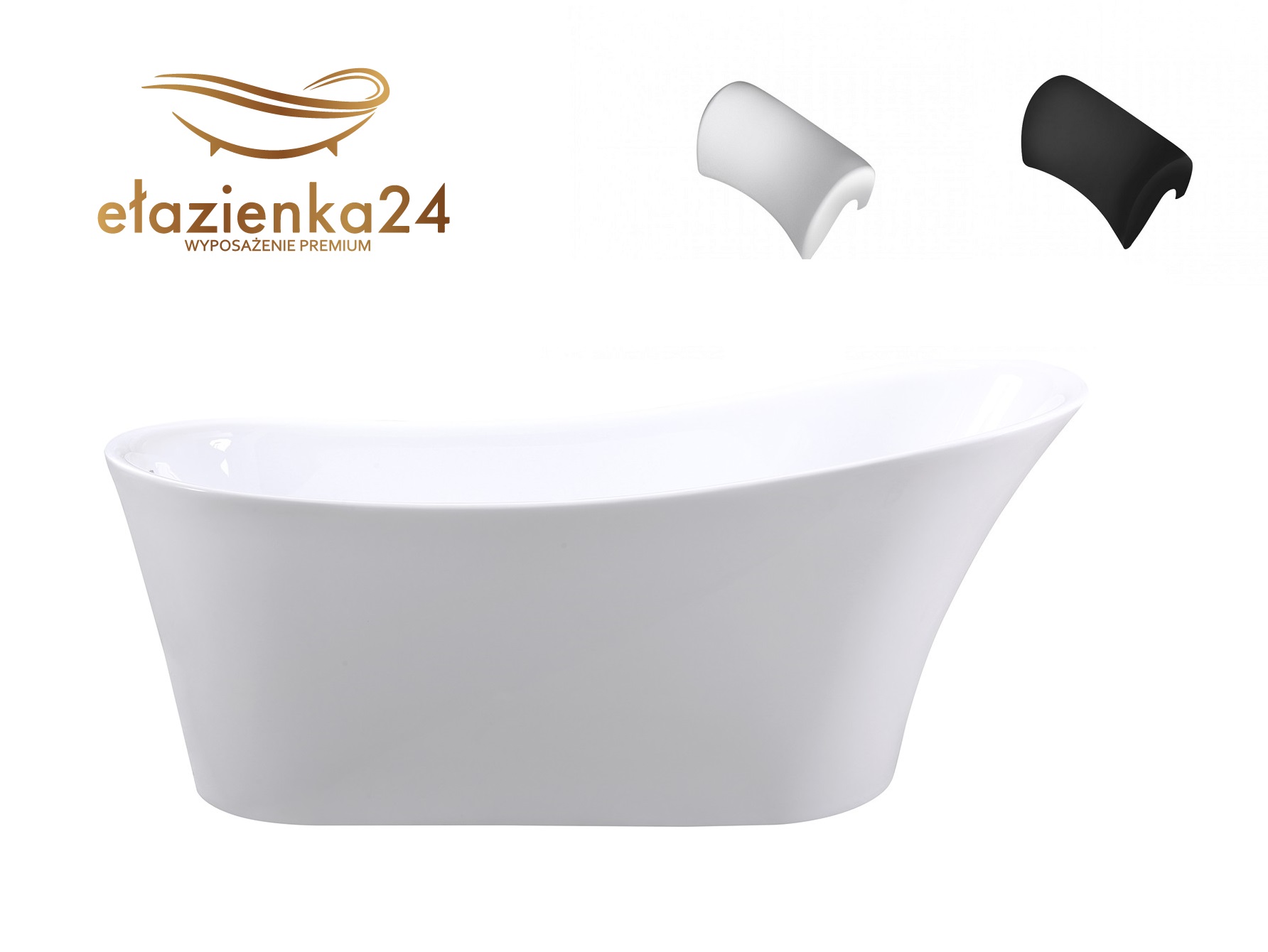 Besco Calima 170 x 74 + klik klak z przelewem chrom - obrazek 4