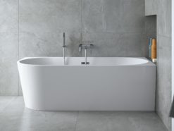 Besco Zoya 150 x 75 prawa + klik klak z przelewem chrom