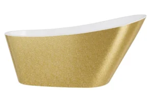 wanna-wolnostojaca-akrylowa-besco-melody-glam-zlota Złota akrylowa wanna wolnostojąca Besco Melody Glam 150x80 i 170x80