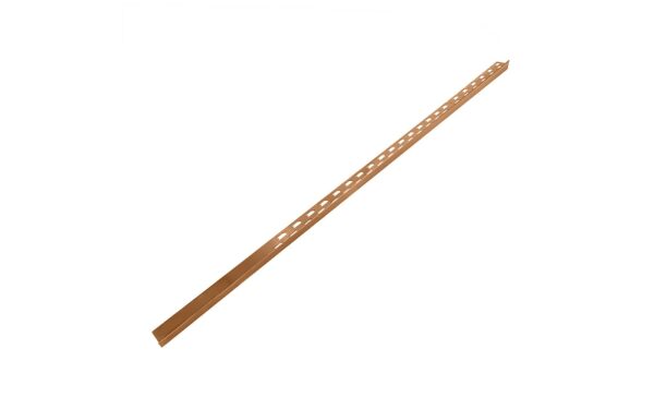 Miedziana listwa spadkowa Besco Neo Copper profil krawędziowy prawy szczotkowany.