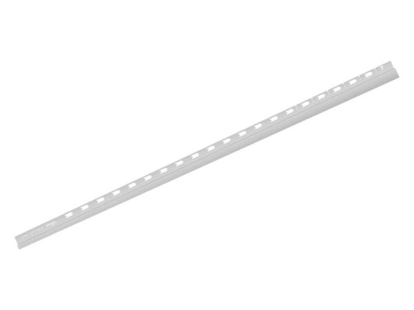 Lewa przyścienna listwa spadkowa VOGI inox 120 cm 150 cm produktowe białe tło