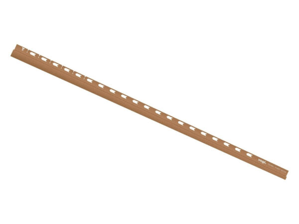 Prawa miedziana listwa spadkowa przyścienna VOGI 120 cm 150 cm białe tło