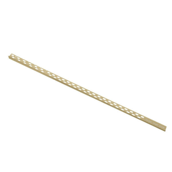 Prawa złota listwa spadkowa pod szybę VOGI 120 cm 150 cm do kabiny walk-in na białym tle