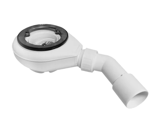 Płaski syfon brodzikowy Schedline McAlpine 90mm SDB90VKO z kołnierzem inox