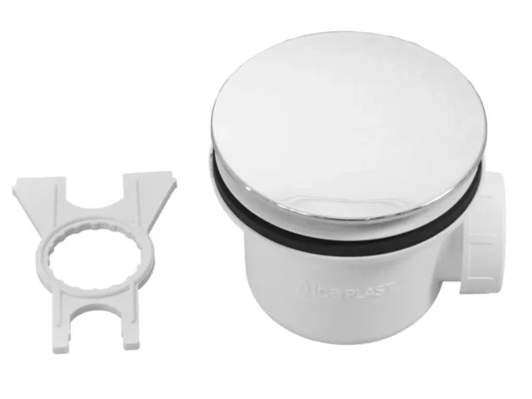 Syfon brodzikowy Schedline Alcaplast 90mm SDB90A z chromowanym grzybkiem