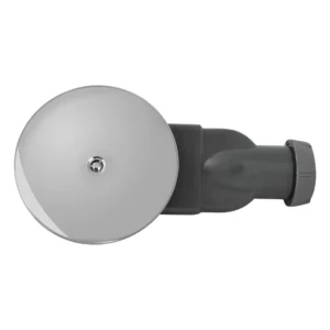 Suchy syfon brodzikowy Schedline Wirquin Slim+ 90mm SDB90WCS z czarnym i srebrnym grzybkiem