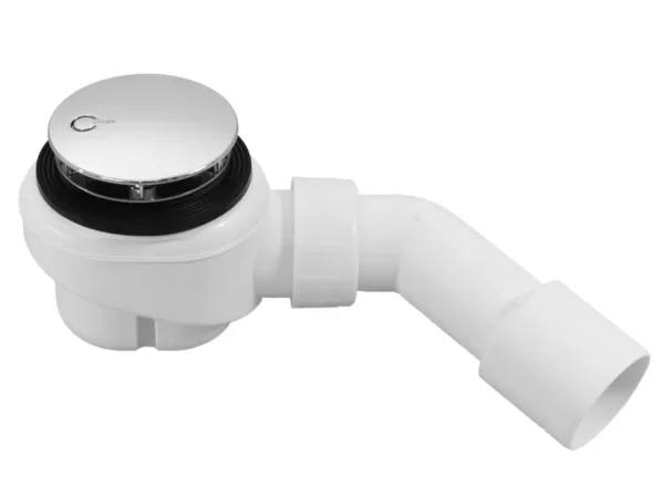Niski syfon brodzikowy Schedline Viega 52mm SDB52V z chromowaną pokrywą ABS