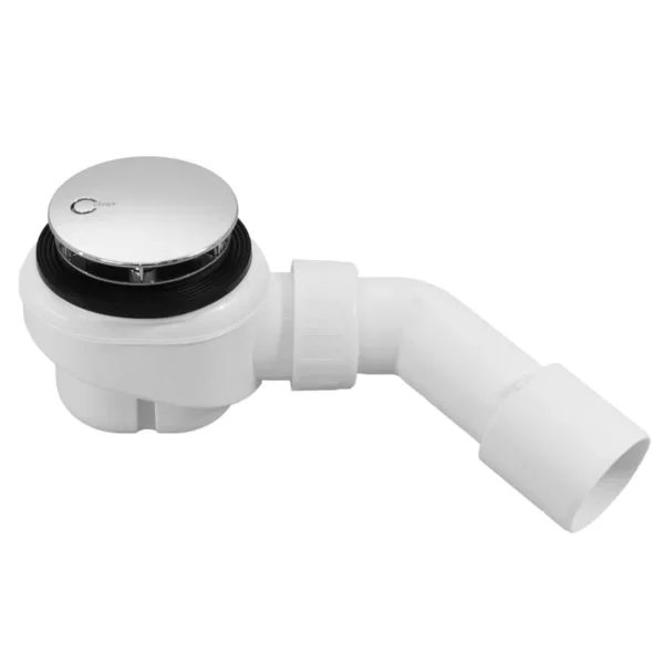 Niski syfon brodzikowy Schedline Viega 52mm SDB52V z chromowaną pokrywą ABS