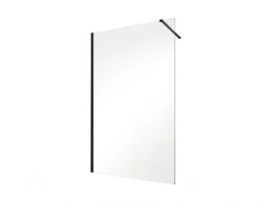kabina prysznicowa walk-in z czarnym profilem besco eco-n black