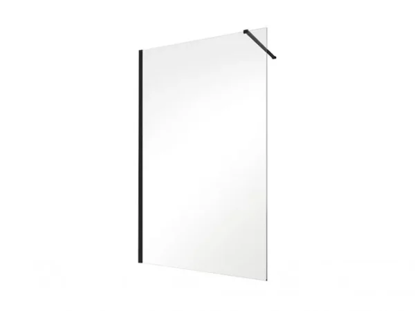 kabina prysznicowa walk-in z czarnym profilem besco eco-n black