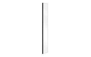 Panel Boczny Besco Aveo Black Szklany panel boczny Besco Aveo Due z czarnym profilem black w sklepie ełazienka24.