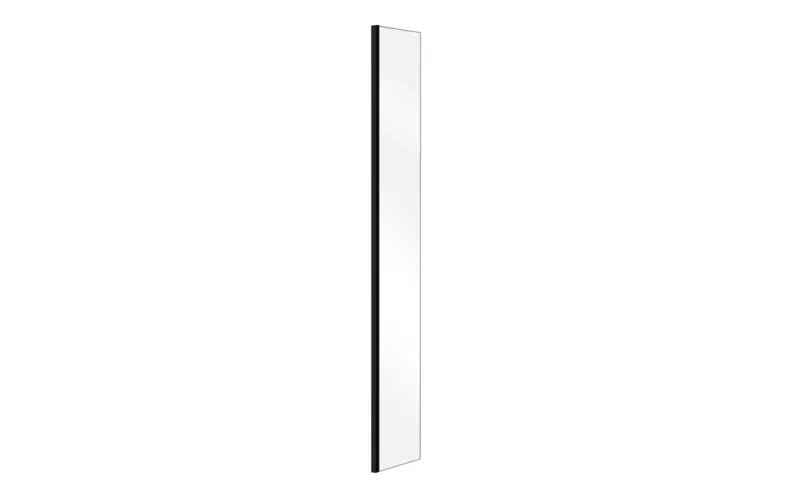 Panel Boczny Besco Aveo Black Szklany panel boczny Besco Aveo Due z czarnym profilem black w sklepie ełazienka24.